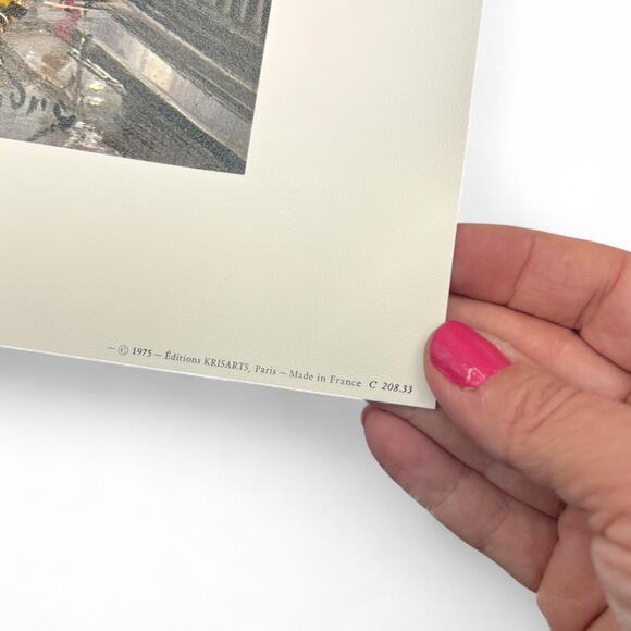 1975 Paris Krisarts L' Are de Triomphe Print French Artist Maurice Legendre - Picture 4 of 4